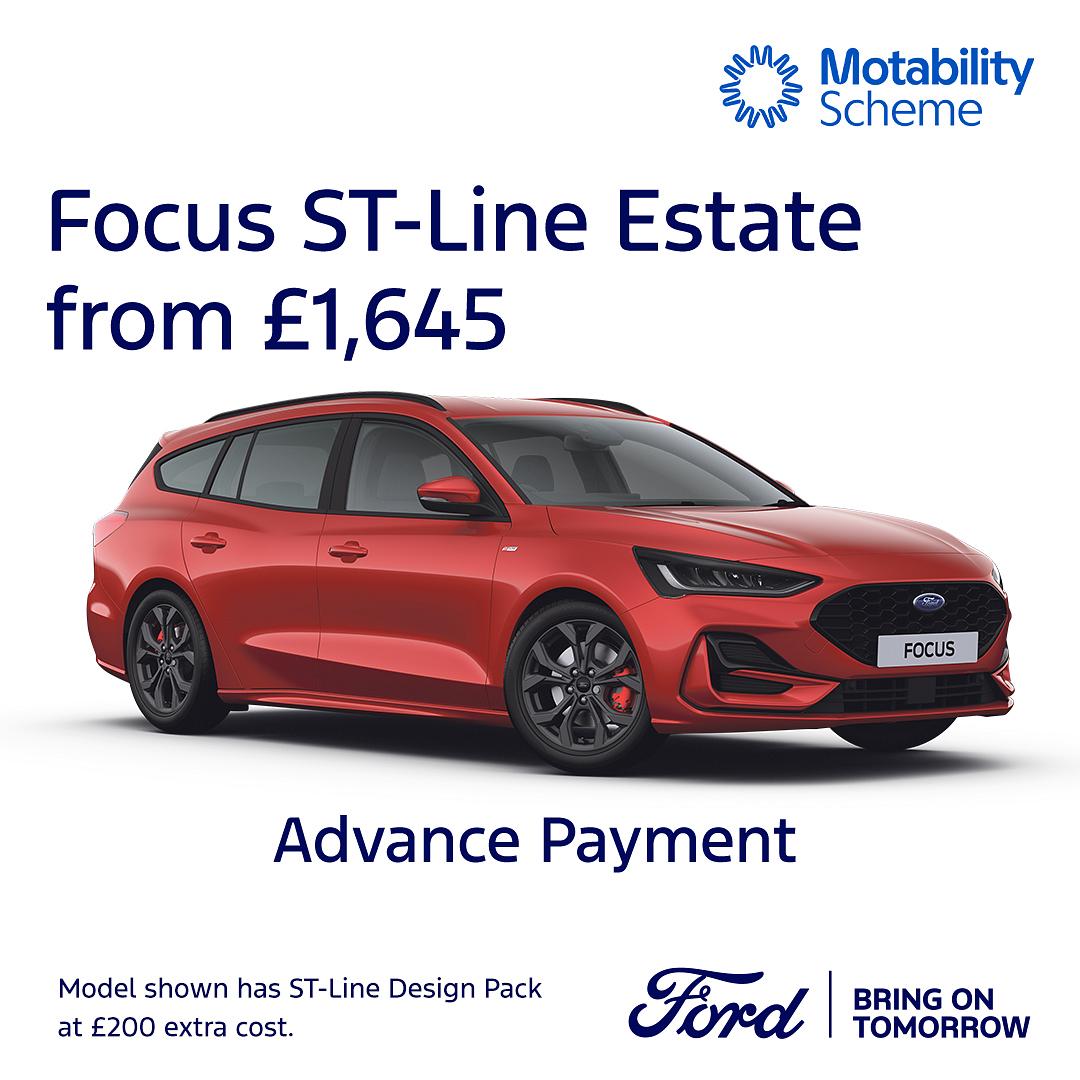 New Ford Focus ST-Line Estate on Motability