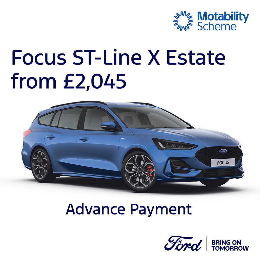 New Ford Focus ST X on Motability